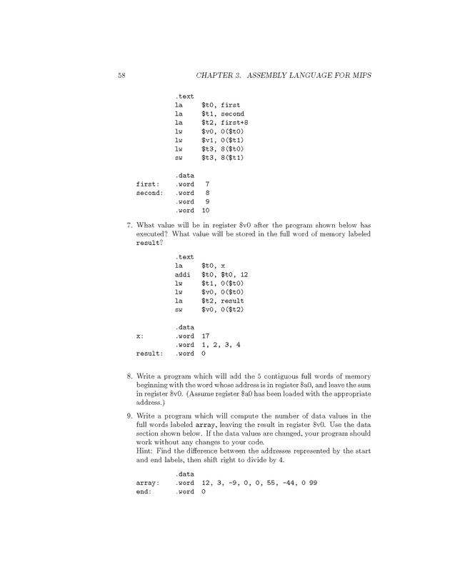 Computer Organization with MIPS - Page 58